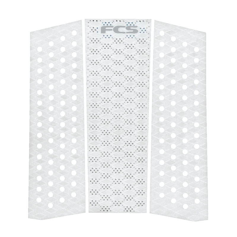 FCS FCS T-3 Mid Eco Traction Pad-White/Cool Grey