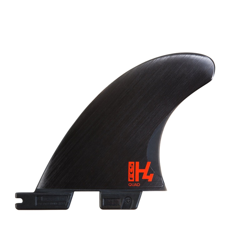 FCS II H4 Quad Rear Fin Set-Smoke-Medium