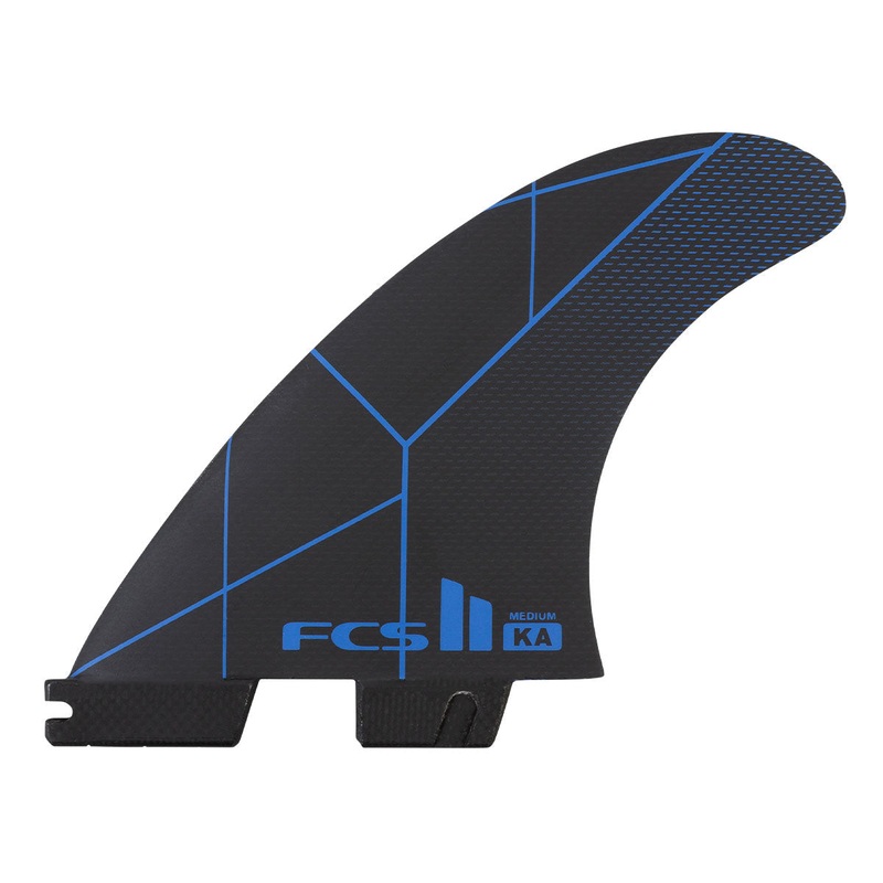 FCS II KA PC Tri Fin Set-Black/Blue-Medium