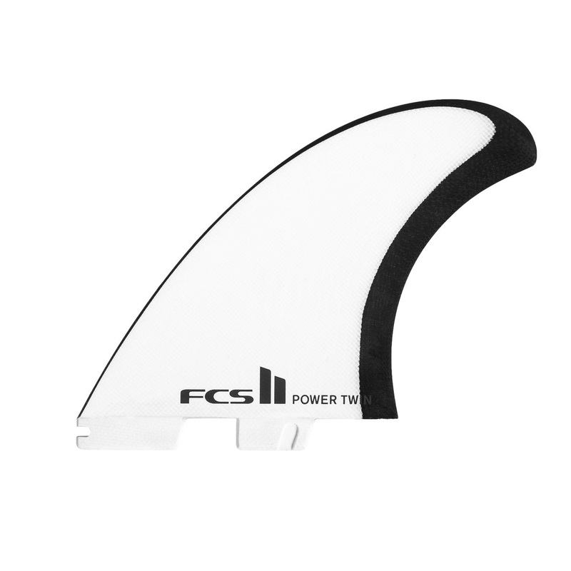 FCS JS Power PG Twin Fin Set-Black/White