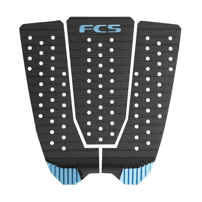 FCS Kolohe Tread-Lite Traction Pad-Black/Tranquil Blue