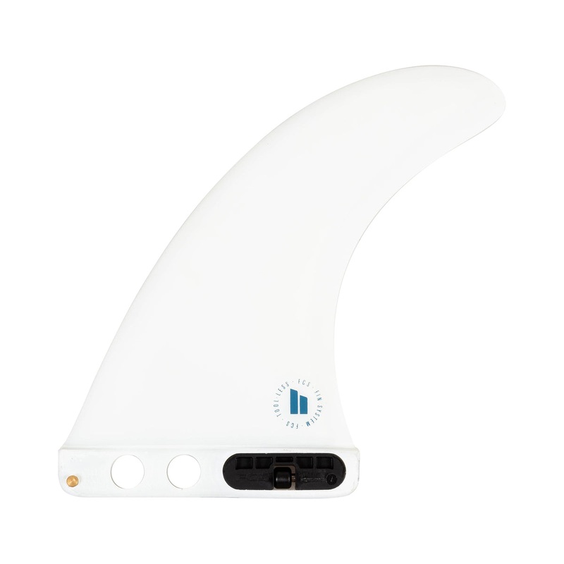 FCS Skindog PC Single Fin-White-7″