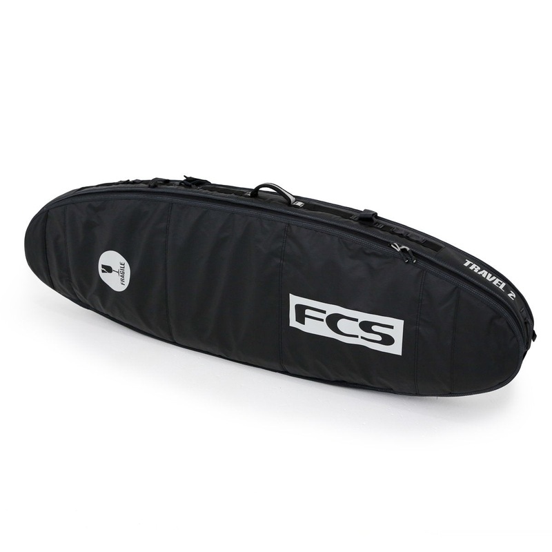 FCS Travel 2 Fun Board Boardbag-Black/Grey-7’6″