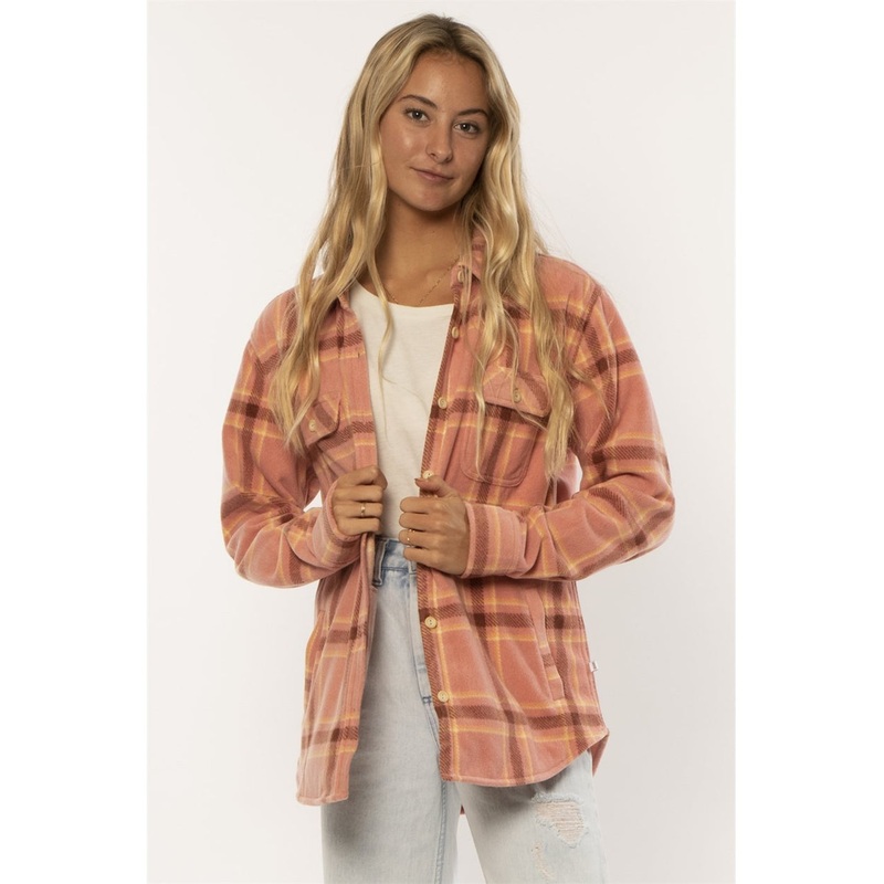 Sisstr Nights Woven Fleece L/S Shirt-Rose Water