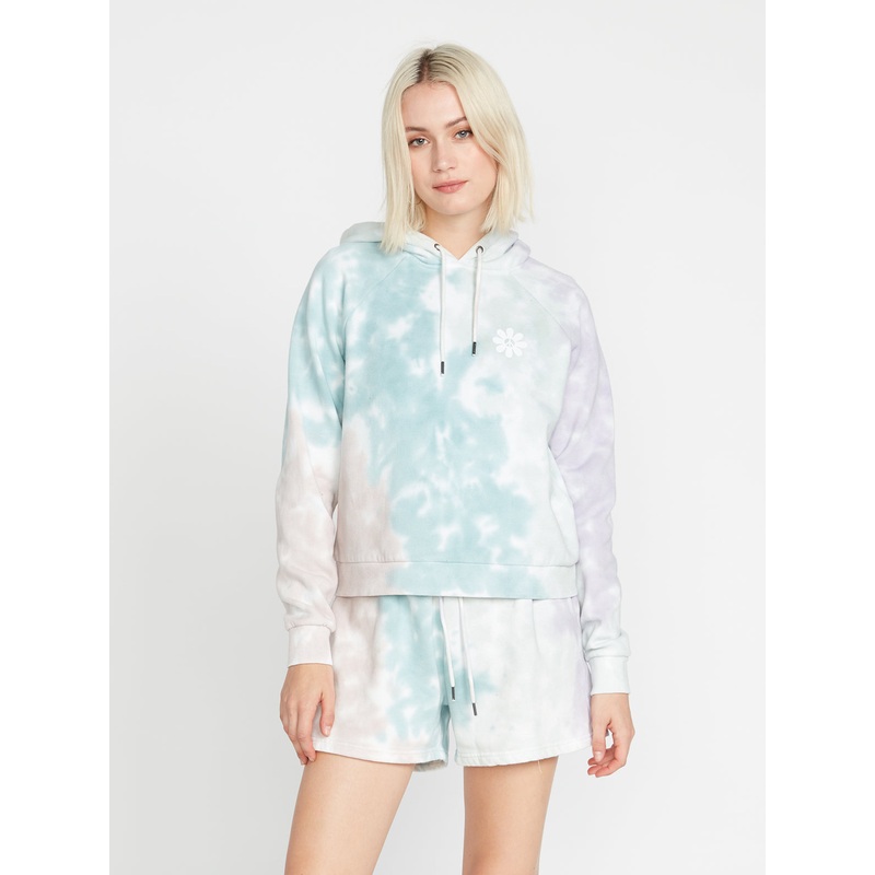 Volcom Truly Stokin Hooded Sweatshirt-Stone Blue