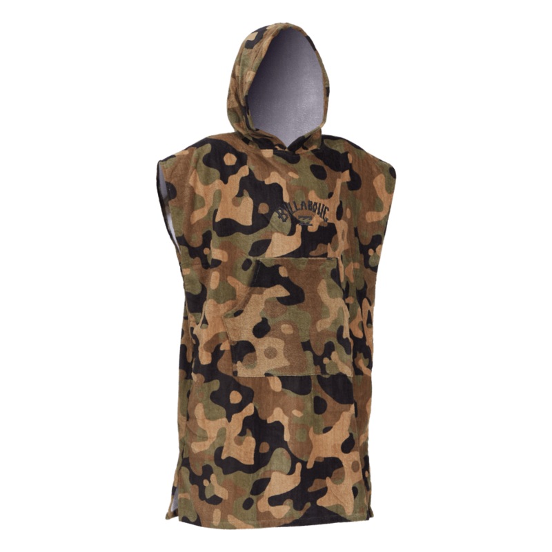 Billabong Boys Hooded Towel Poncho-Camo