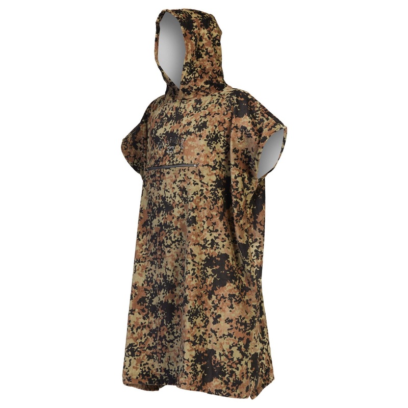 Billabong Men’s Hooded Towel Poncho-Military