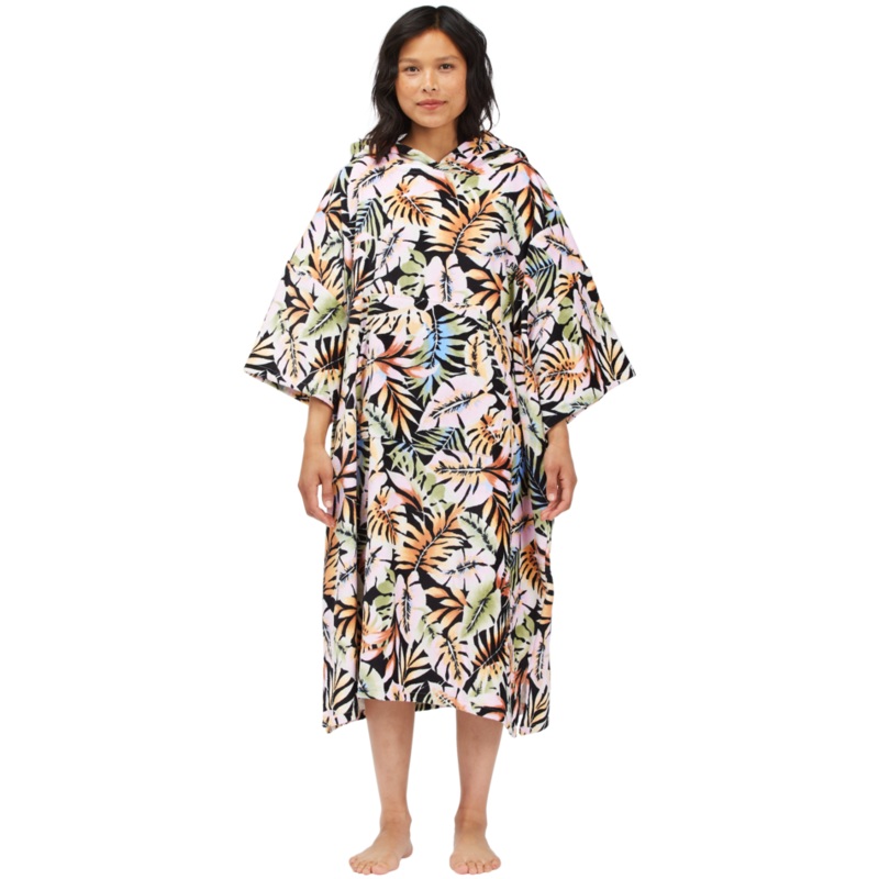 Billabong Wmns Hooded Towel Poncho-Paradise Black