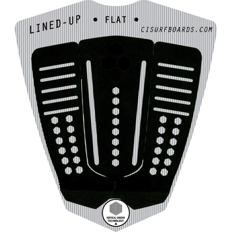 Channel Islands Lined Up Flat Traction Pad-Black
