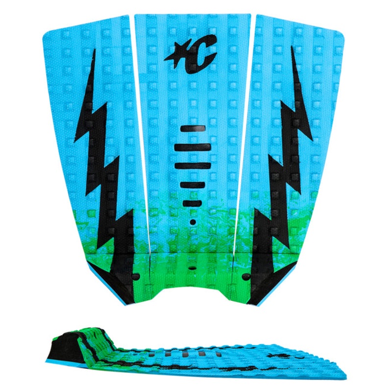 Creatures Mick Eugene Fanning Lite Traction Pad-Green Fade Cyan Black