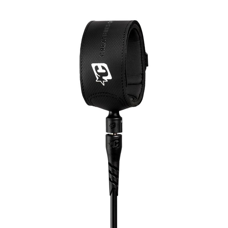 Creatures Superlite Lite Leash-6′ x 3/16″-Black