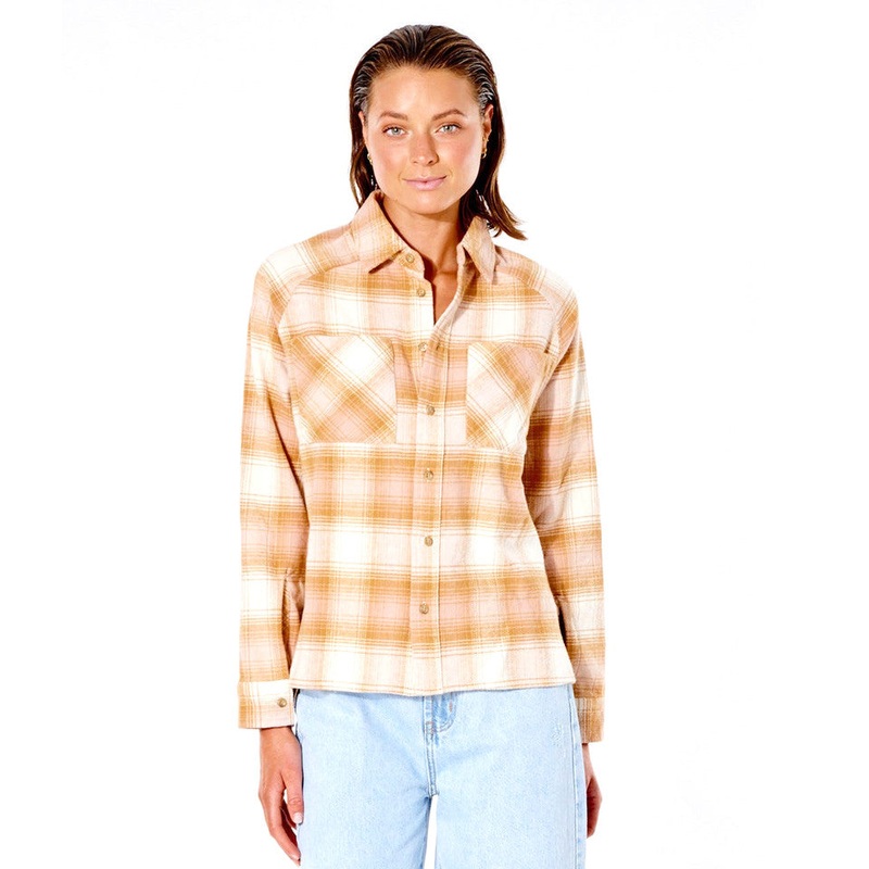 Rip Curl Count Flannel L/S Shirt-Dusk Pink