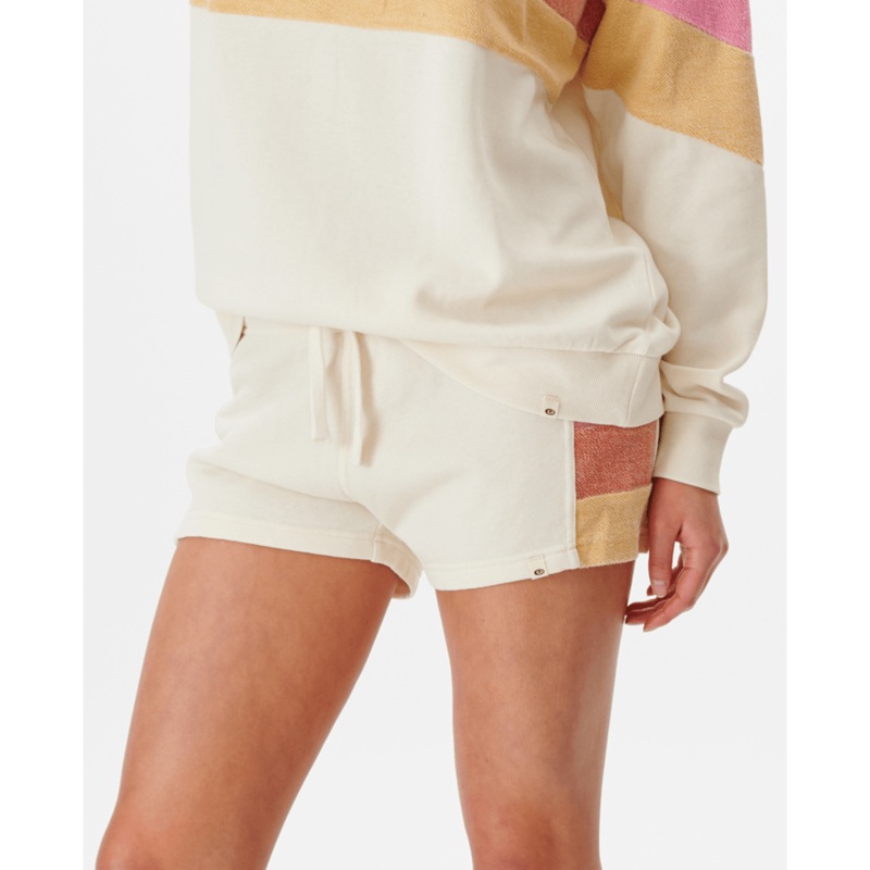 Rip Curl Heat Wave Fleece Shorts-Off White
