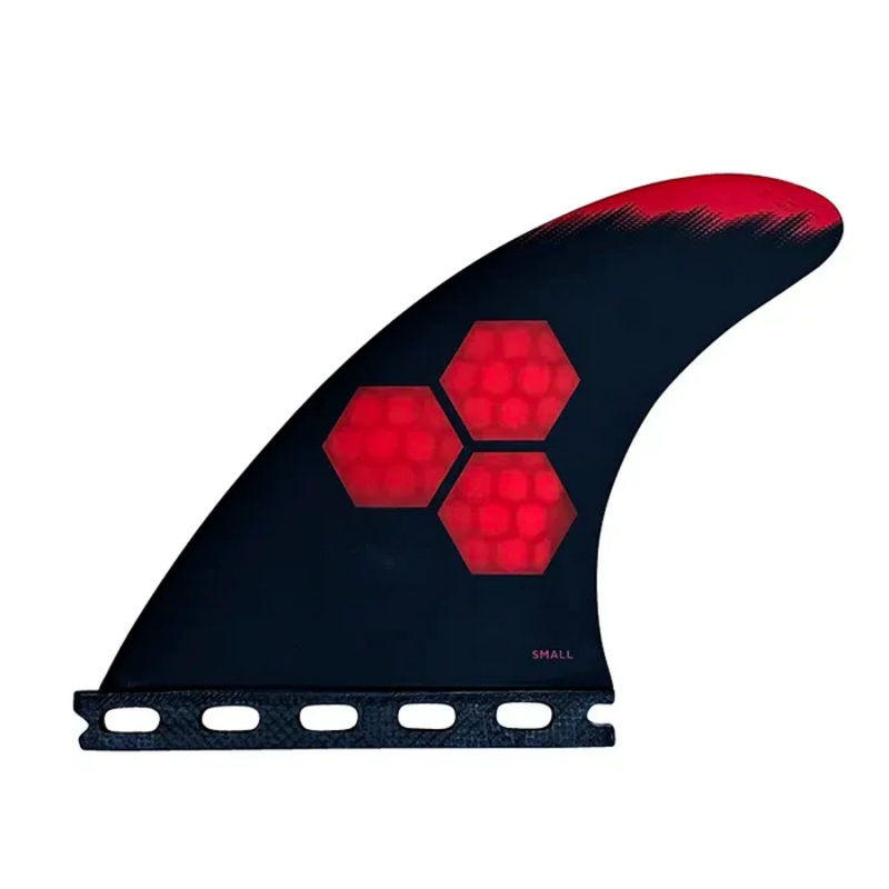 Channel Islands Tech 1 Tri/Quad Fin Set-Red-Small