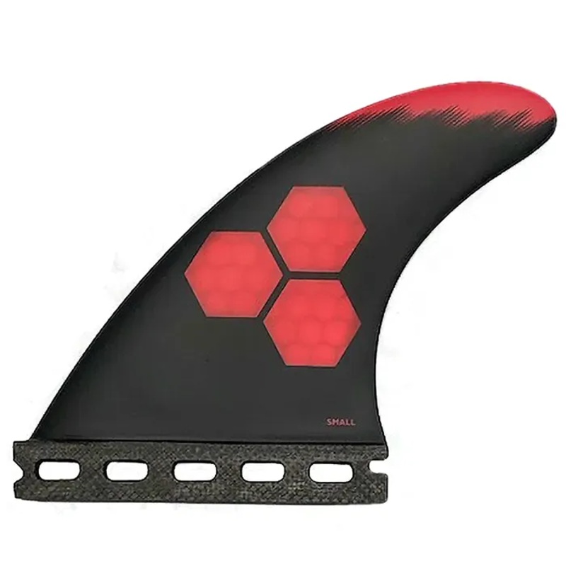 Channel Islands Tech 2 Tri/Quad Fin Set-Red-Small