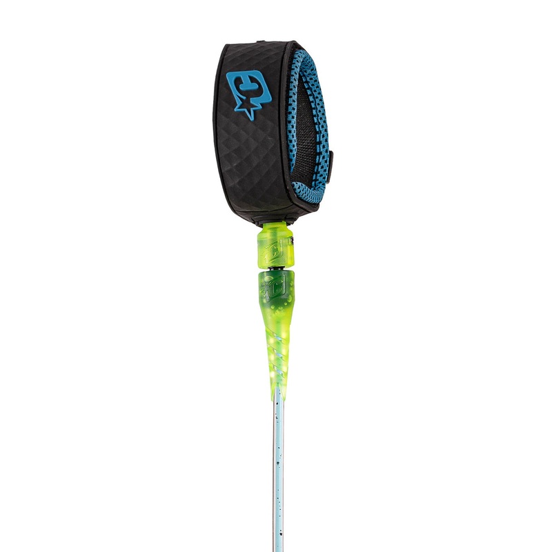 Creatures Grom Lite Leash-Cyan Speckle Lim Black-5′