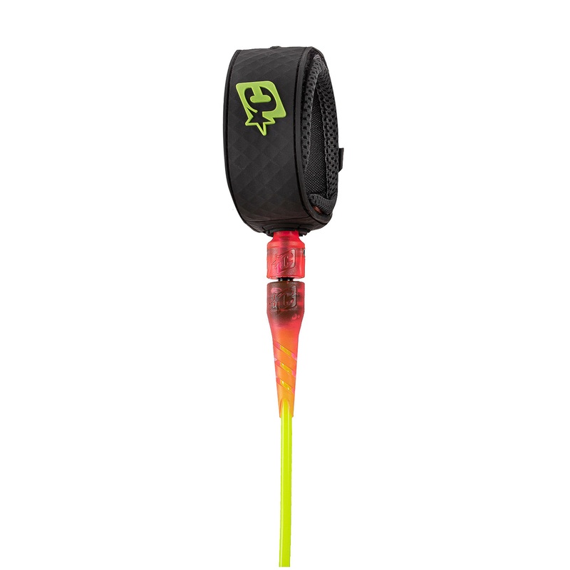 Creatures Grom Lite Leash-Lime Pink Black-5′