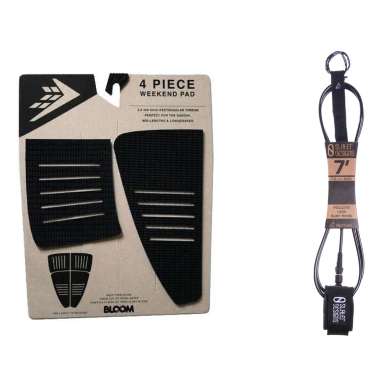 Firewire Midlength Traction and 7′ Leash Package