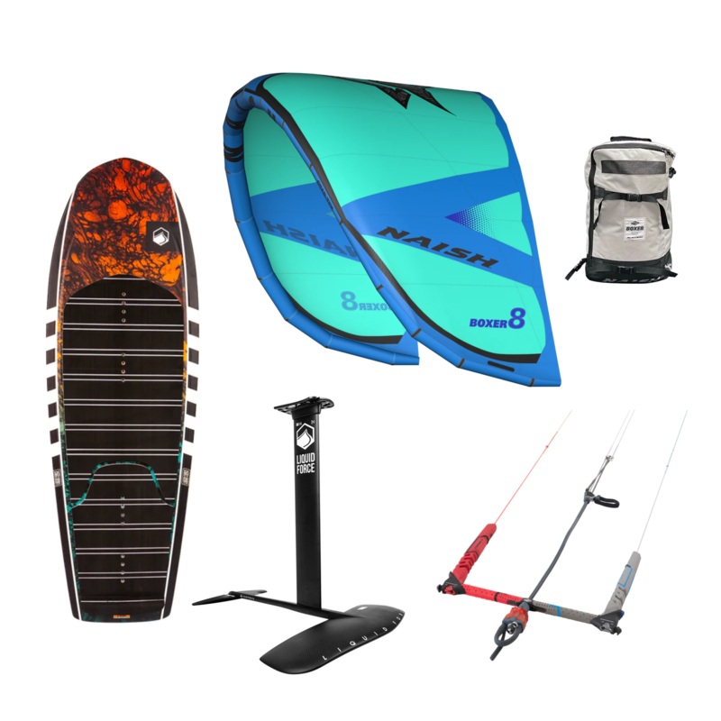 Liquid Force Launch 120 w/ Naish S26 Boxer 12m Kite Foil Package
