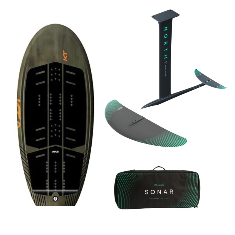 North 1850R Sonar Foil Package w/ KT Ginxu 5’2″ x 92L