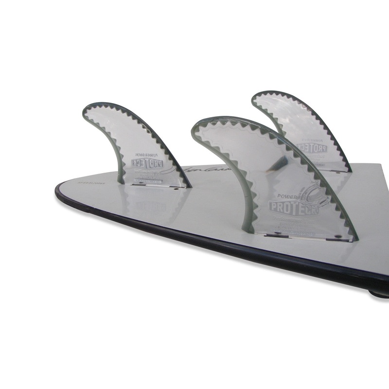 Proteck Futures Power Flex Safety Tri Fin Set-Black-4.0″