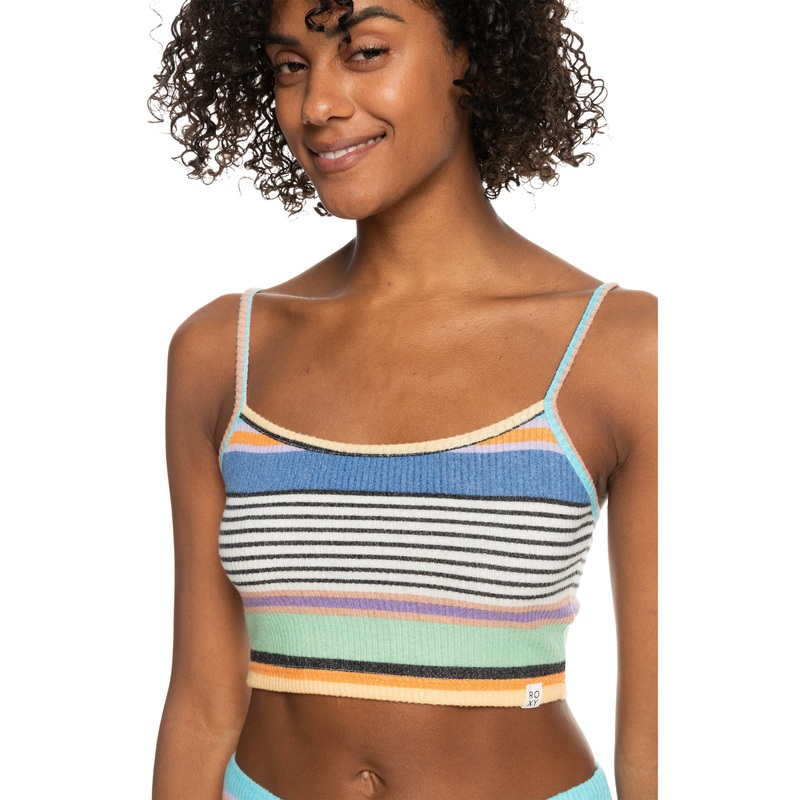 Roxy Best Time Of Day Stripe Tank-Anthracite