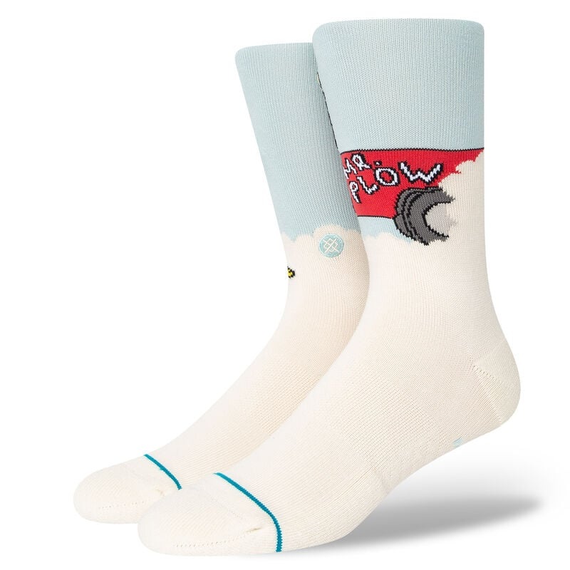 Stance Mr Plow Socks-Light Blue
