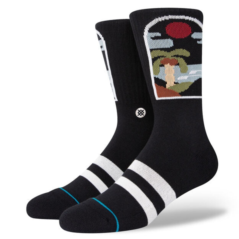 Stance Sea View Socks-Black