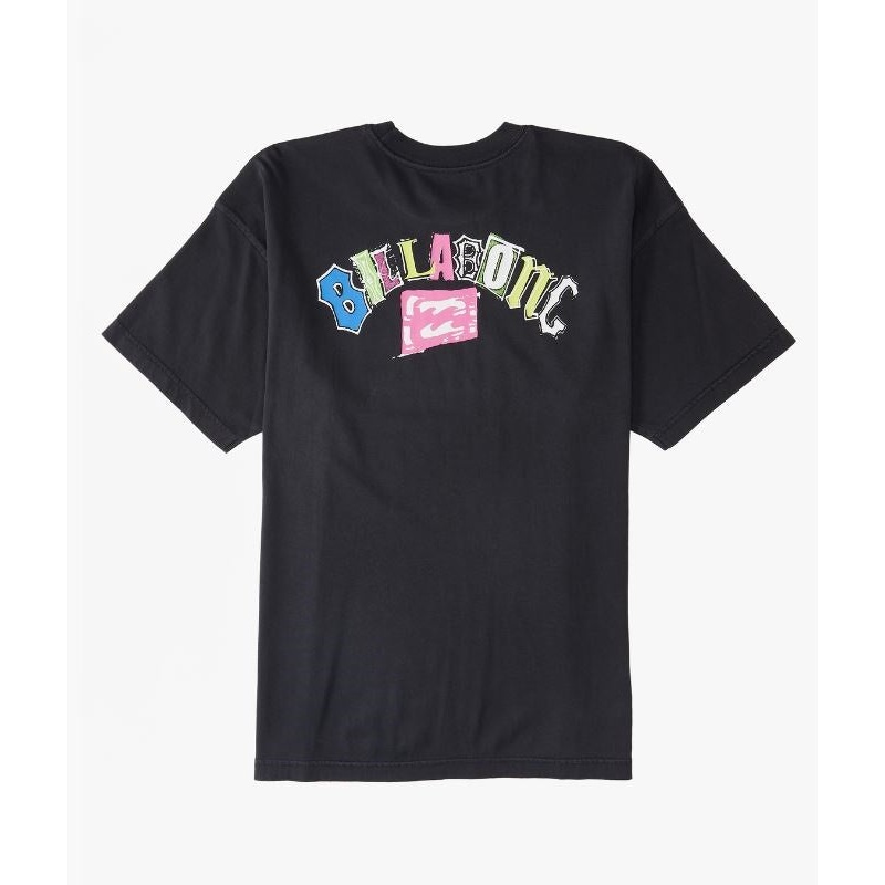 Billabong Arch Wash Tee-Washed Black