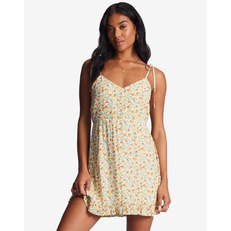 Billabong Heart Breaker Dress-Salt Crystal