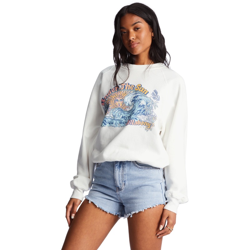 Billabong Here We Go Sweatshirt-Salt Crystal 1