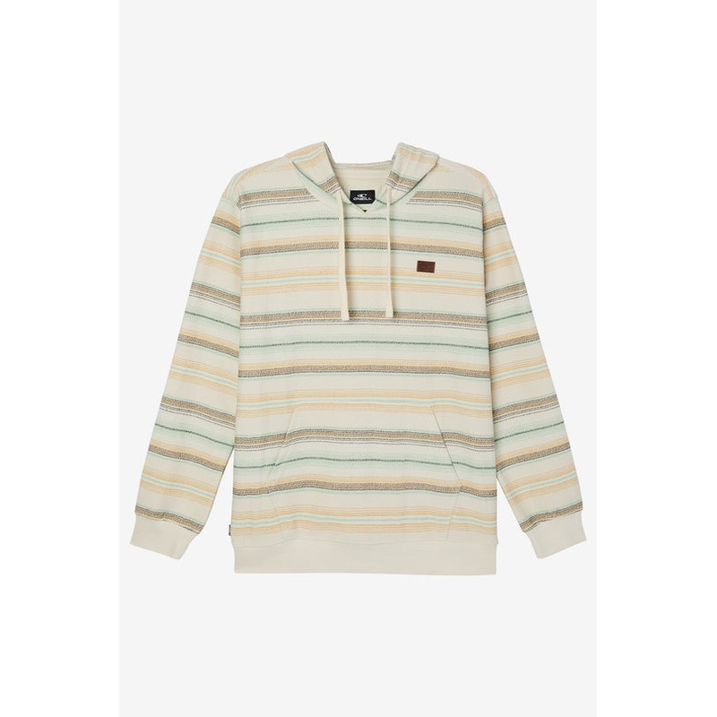 O’Neill Bavaro Stripe Pullover Sweatshirt-Cream