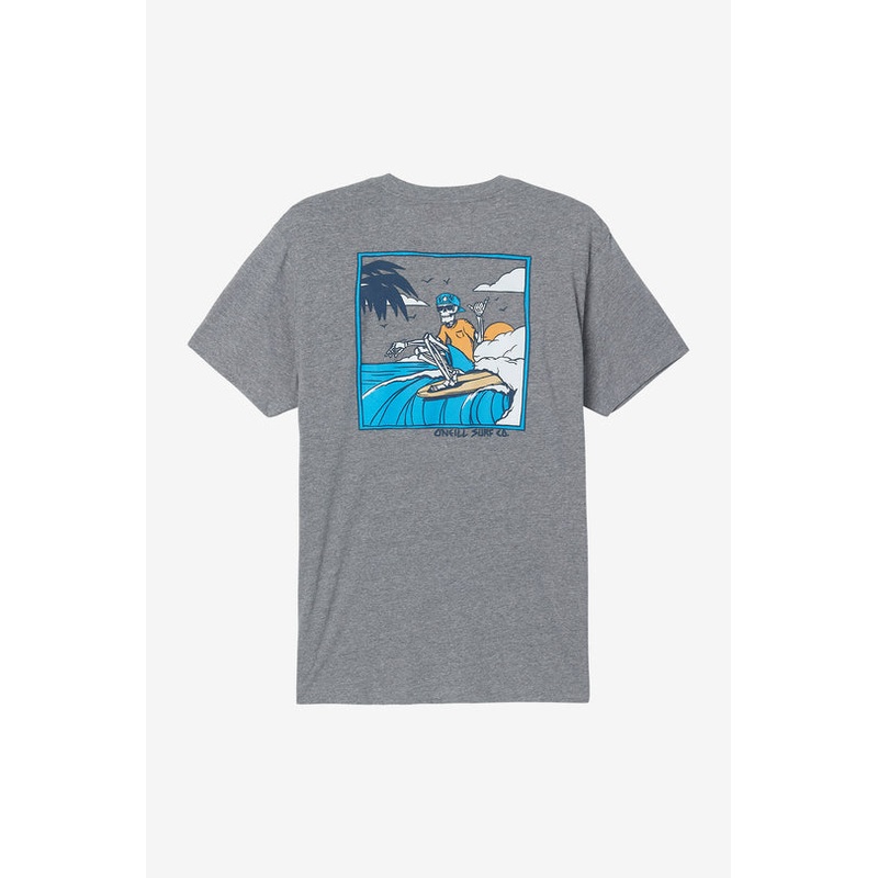O’Neill Beach Fossil Tee-Heather Grey