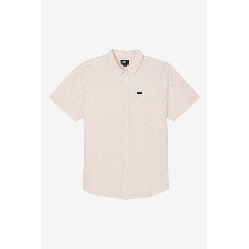 O’Neill Quiver Stretch Modern S/S Shirt-Pink Dust