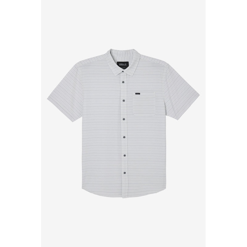 O’Neill TRVLR UPF Traverse Stripe S/S Shirt-Fog