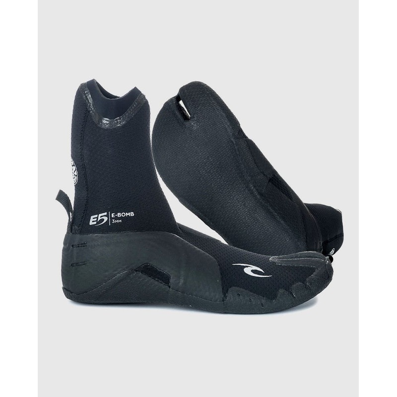 Rip Curl E-Bomb 3mm Split Toe Booties-Black