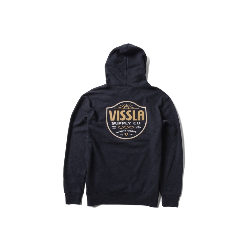 Vissla Coastal Eco Hooded Sweatshirt-Black Heather