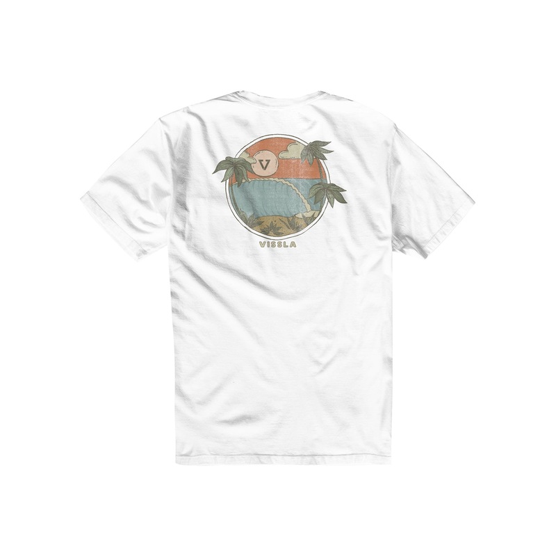 Vissla Hideaway Premium Pocket Tee-White