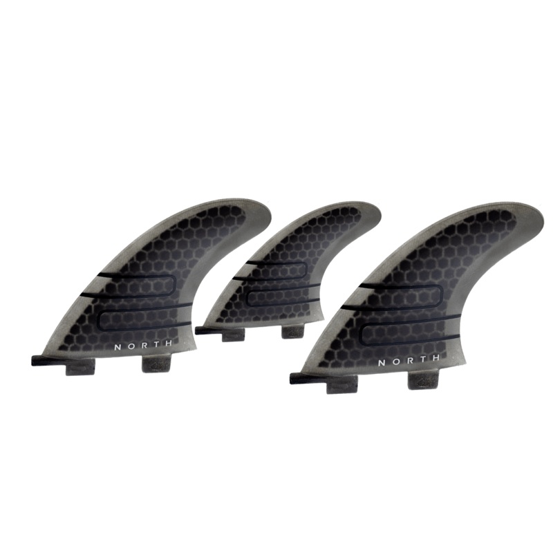 2022 North Hexcel Coremat Fin Set-Black