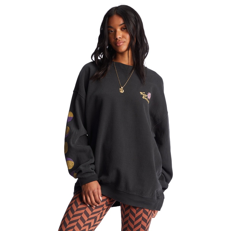 Billabong Ride In Sweatshirt-Black Sands