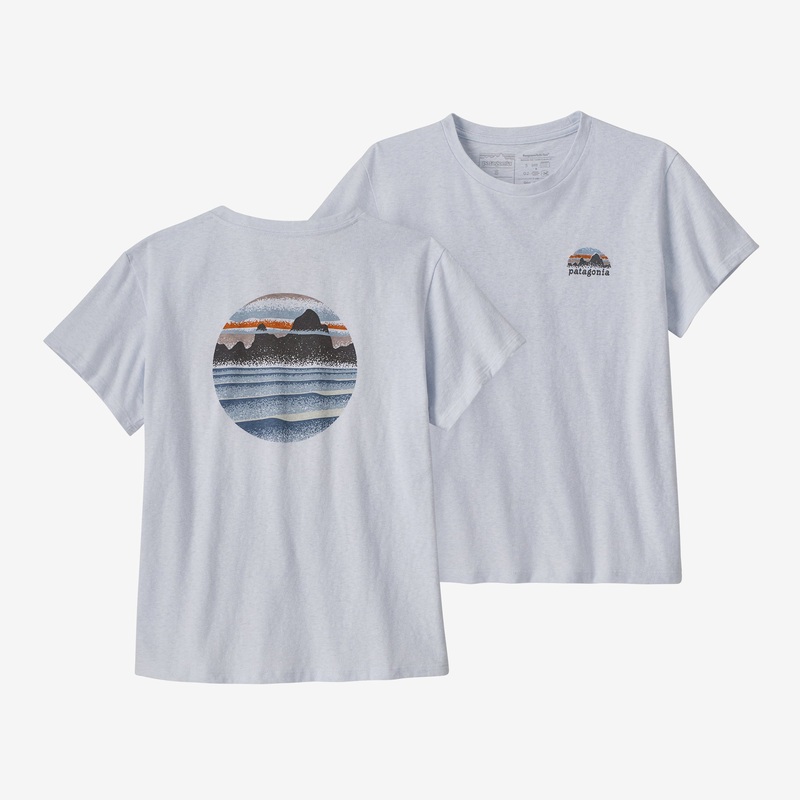 Patagonia Skyline Stencil Responsibili-Tee-White