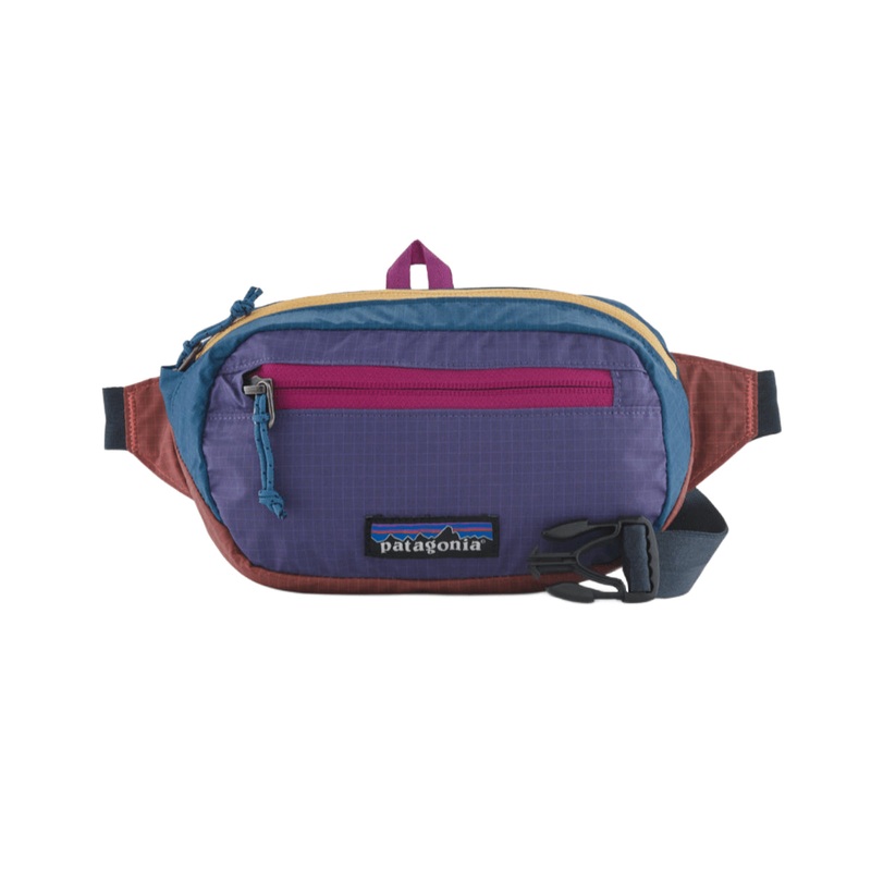 Patagonia Ultralight Black Hole Mini Hip Pack Bag-Patchwork: Coral