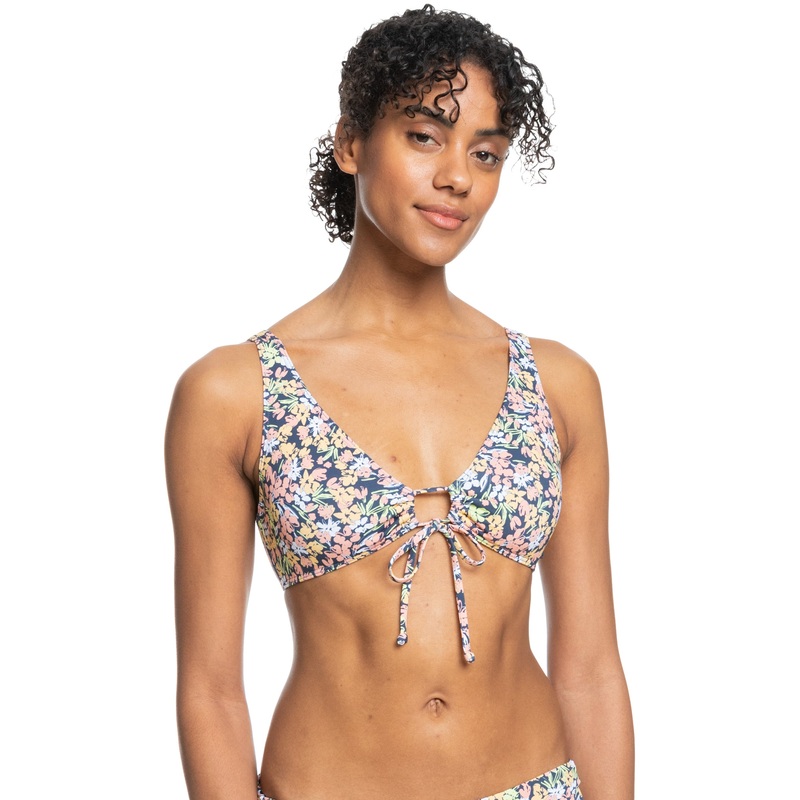 Roxy PT Beach Classics New Bralette Top-Mood Indigo Ditsy Love