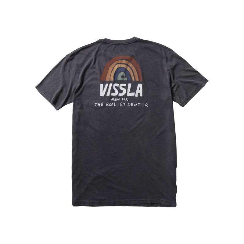 Vissla Ecology Center Rainbow Pocket Tee-Black Tie Dye