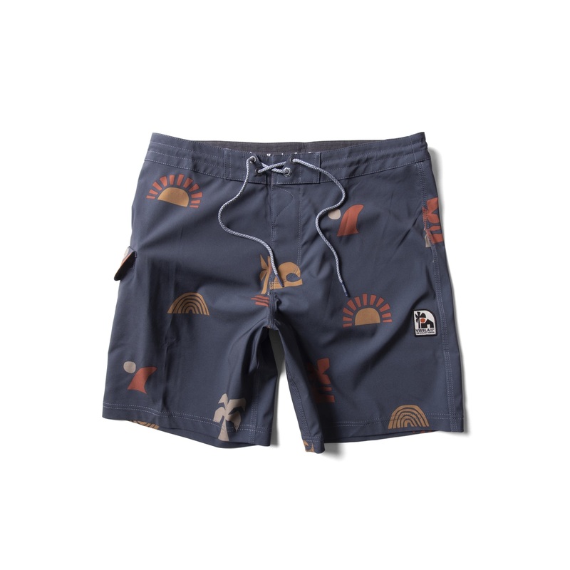 Vissla Ecology Center Surf Farm 17.5″ Boardshorts-Midnight