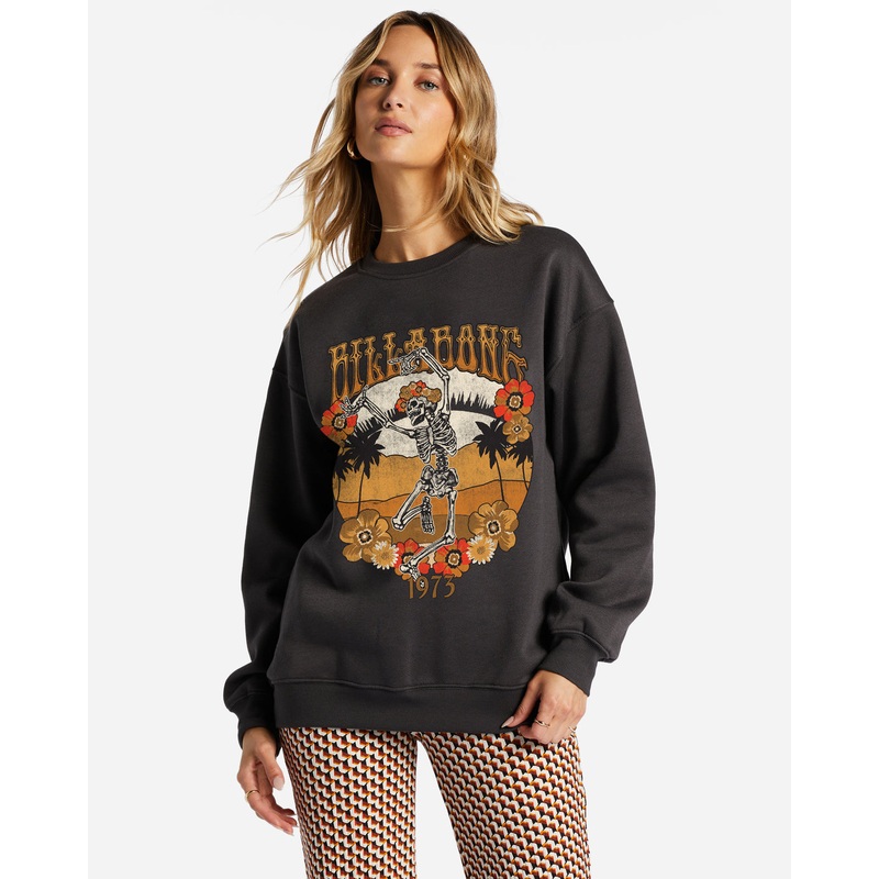 Billabong Energy And Wisdom Sweatshirt-Off Black