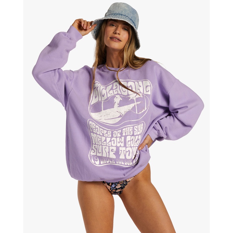 Billabong Ride In Sweatshirt-Lilac Breeze