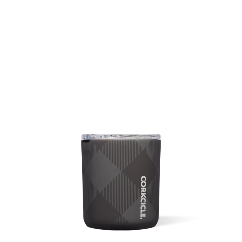 Corkcicle 12 oz Buzz Cup-Buffalo Plaid Grey