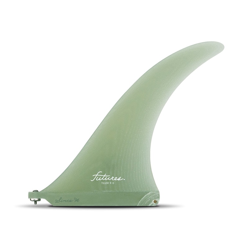 Futures Tiller Volan Single Fin-Clear-9″