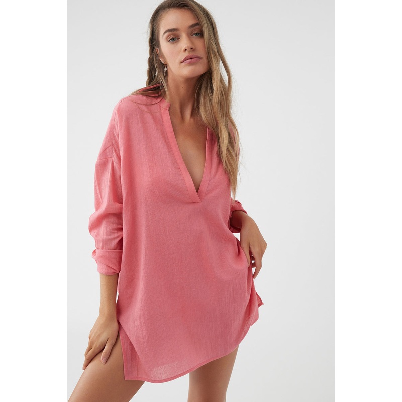 O’Neill Belizin Coverup Dress-Calypso Coral